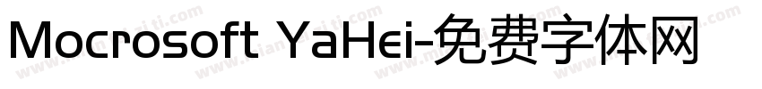 Mocrosoft YaHei字体转换